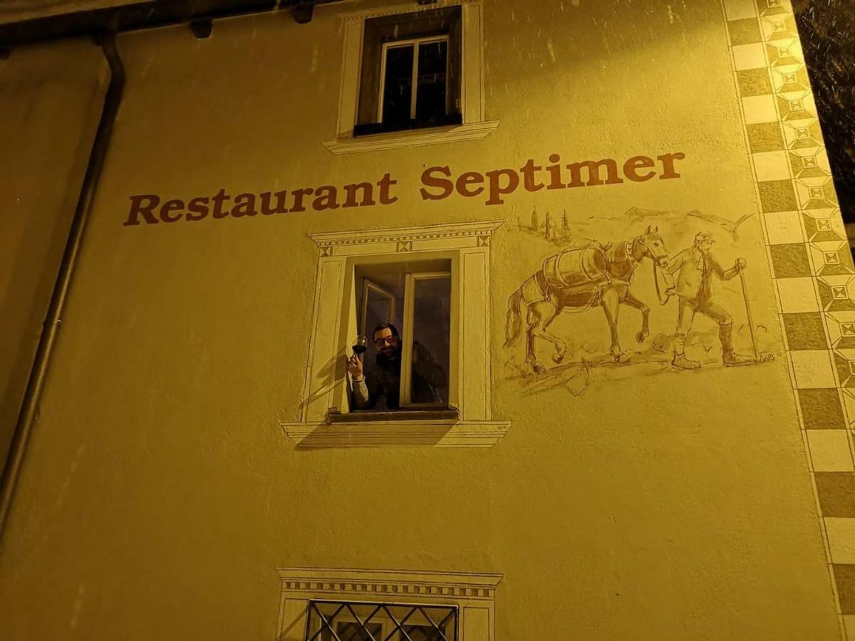 Ferienhaus Septimer Bivio Bagian luar foto